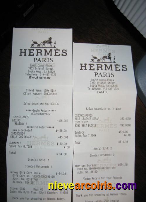 Hermes fashion house payment check